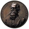Franciszek Smolka - medal autorstwa A. Scharfa wybity w 1888 r na pamiątkę 40-lecia prezesury w Se..