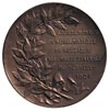 Joachim Lelewel - medal 1901 r, Aw: Głowa w prawo i napis w otoku, Rw: Z lewej gałązka wawrzynu i ..