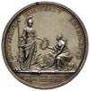 Franciszek i Maria Teresa 1745-1765, medal autorstwa A. Wiedeman’a na pokój w Ołomuńcu w 1758 r. p..