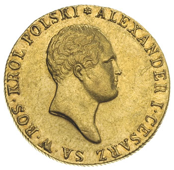50 złotych 1818, Warszawa, złoto 9,79 g, Plage 2, Bitkin 805 (R), minimalne rysy, ale bardzo ładny egzemplarz