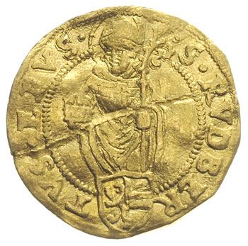 Mateusz von Wellenburg 1519-1540, dukat 1538, złoto 3.35 g, Fr. 600, Probszt 189, Zöttl 174, gięty, rzadki