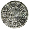 Aethelred II 978-1016, denar z lat 991-997, mennica Winchester, mincerz Aethelgar, Aw: Popiersie k..