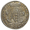2/3 talara (gulden) 1697, Drezno, litery I - K pod tarczą herbowa, Merseb. 1388, Dav. 817, moneta ..