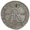 2/3 talara (gulden) 1708, Drezno, z popiersiem króla na awersie i z monogramem AR na rewersie, Mer..