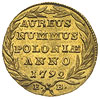 dukat 1792, Warszawa, odmiana z literami E - B, złoto 3.49 g, Plage 453, Kaleniecki ss 553-554