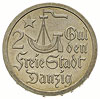 2 guldeny 1923, Utrecht, Koga, Parchimowicz 63.b, moneta wybita stemplem lustrzanym, rzadka i ładn..