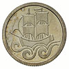 1/2 guldena 1923, Utrecht, Koga, Parchimowicz 59.c, moneta wybita stemplem lustrzanym, pięknie zac..