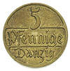 5 fenigów 1923, Berlin, mosiądz 1.98 g, Parchimowicz -, Schaaf 4.4, bardzo rzadka próba, z 8 aukcj..