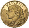 Konfederacja od 1848, 100 franków 1925 / B, Berno, złoto 32.29 g, HMZ 2-1193a, Fr.502, nakład tylk..