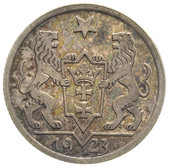 gulden 1923, Utrecht, Koga, Parchimowicz 61.a, ładny, patyna