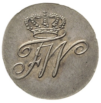 odbitka w srebrze 1/2 krajcara 1789, Wrocław, 2.77 g, FuS 1275, Schr. 161, rysy w tle, bardzo rzadka i ładna moneta