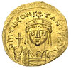 Tyberiusz II Konstantyn 578-582, solidus 579-582, Konstantynopol, Aw: Popiersie z krzyżem na globi..
