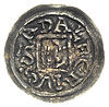 Bolesław Kędzierzawy 1146-1173, denar z lat 1146-1157, Aw: Książę na tronie z mieczem, Rw: Głowa w..
