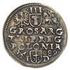 trojak 1589, Poznań, Iger P.89.1.a, ładny egzemplarz z ciemną patyną