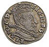trojak 1597, Wilno, mała głowa króla, głowa wołu u dołu rewersu, Iger V.97.2.a (R),Ivanauskas 5SV5..