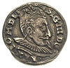 trojak 1597, Wilno, szeroka kryza pod szyją króla, głowa wołu u dołu rewersu, Iger V.97.2.a (R), I..