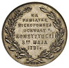 medal na 125-lecie Konstytucji 3 Maja Warszawa 1916, Aw: Tarcza herbowa Królestwa Polskiego, w oto..