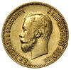 10 rubli 1910 (З.Б), Petersburg, złoto 8.59 g, Kazakov 376, rzadki rocznik, piękne, patyna