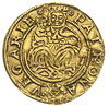 Jan II Zygmunt 1559-1571, dukat 1568, Hermannstadt, złoto 3.53 g, Resch 67, wada blachy, patyna