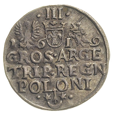 trojak 1619, Kraków, Iger K19.1.a, patyna