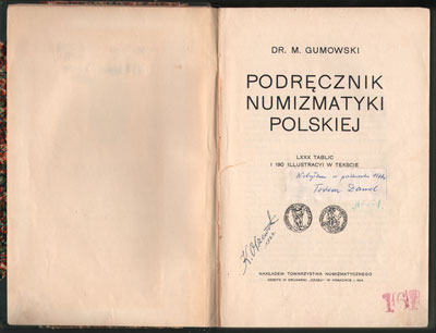 Gumowski, dr Marian - Podręcznik Numizmatyki Pol
