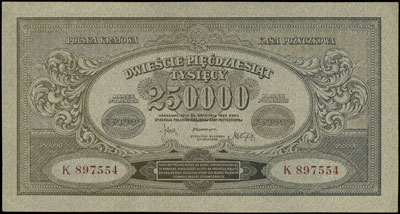 250.000 marek polskich 25.04.1923, seria K, Miłc