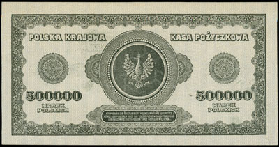 500.000 marek polskich 30.08.1923, seria U, nume
