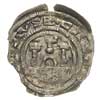 denar 1170-1180, Dymin, Aw: Popiersie księcia w koronie, z berłem i mieczem w lewo, napis ...EMAR ..
