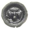 brakteat ok. 1280-1350, Gotycka litera A, 0.35 g, Dbg. 99, ciemna patyna