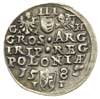 trojak 1585, Olkusz, litery G - H, Iger 85.2.c (