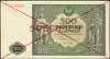 500 złotych 15.01.1946, SPECIMEN, seria A 123456