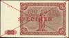 100 złotych 15.07.1947, SPECIMEN, seria A 123456