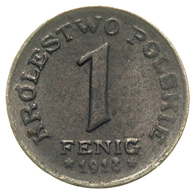 fenig 1918 / F, Sztuttgart, Parchimowicz 4.b, piękny egzemplarz