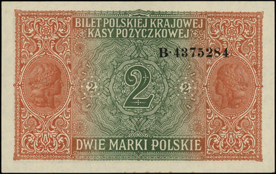 2 marki polskie 9.12.1916, \Generał, seria B