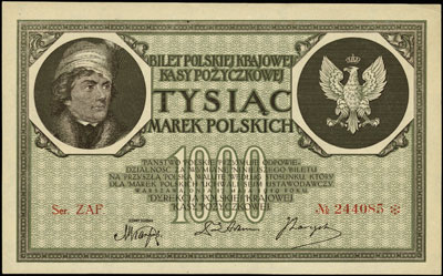 1.000 marek polskich 17.05.1919, seria ZAF, Miłc