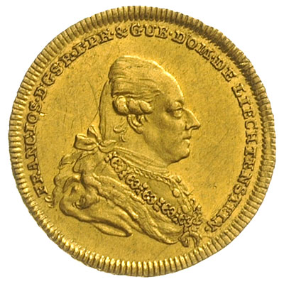 dukat 1778, Wiedeń, złoto 3.47 g, Fr. 11, Missong 172, bardzo rzadki