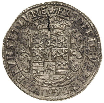 półtalar 1633 / H-S, Zellerfeld, srebro 14.31 g, Welter 1061, pęknięty krążek