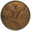 Zawody Gordon-Bennetta w Warszawie -medal projektu St. Repety 1935 r, Aw: Stylizowana postać uskrz..