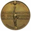 zawody Gordon-Bennetta w Warszawie, medal autorstwa Olgi Niewskiej, Aw: Dwie głowy w prawo i napis..