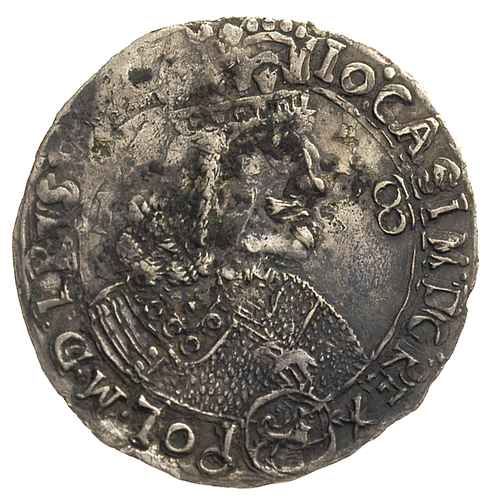 ort 1656, Lwów, odmiana z małą głową króla, T.4, charakterystyczne dla monet lwowskich wady mennicze, rzadki i ładny jak na ten typ monety, patyna