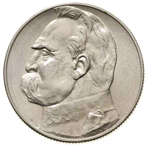 5 złotych 1938, Józef Piłsudski, Parchimowicz 118.d, rzadki rocznik, bardzo ładne
