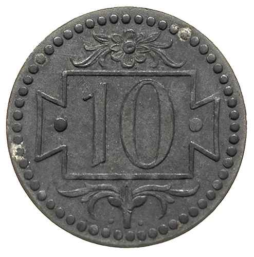 10 fenigów 1920, Gdańsk, \mała 10-tka\" Parchimowicz 51,"II-,1