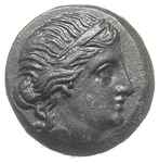 Tessalia, Messembria, brąz ok. 115-72, Aw: Głowa kobieca w diademie w prawo, Rw: Atena Promachos s..