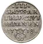 trojak 1538, Gdańsk, odmiana: korona królewska z krzyżykiem, Iger. G.38.1.a (R1)