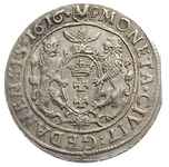 ort 1616, Gdańsk, popiersie króla z kryzą, dwukropek i rozetka kończą napis na awersie, moneta wyb..