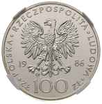 100 złotych 1986, Szwajcaria, Jan Paweł II, srebro, moneta wybita stemplem zwykłym, Parchimowicz 2..