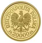zestaw monet: 20 000, 50 000, 100.000 i 200 000 złotych 1991, Warszawa, Jan Paweł II na tle ołtarz..