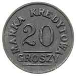 Kraków Rakowice, 20 groszy Spółdzielni 8 pułk ułanów, cynk, Bartoszewicki 107 (R6a), patyna
