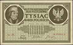 1.000 marek polskich 17.05.1919, seria ZK, sześc