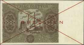1.000 złotych 15.07.1947, seria A 1234567, WZÓR,